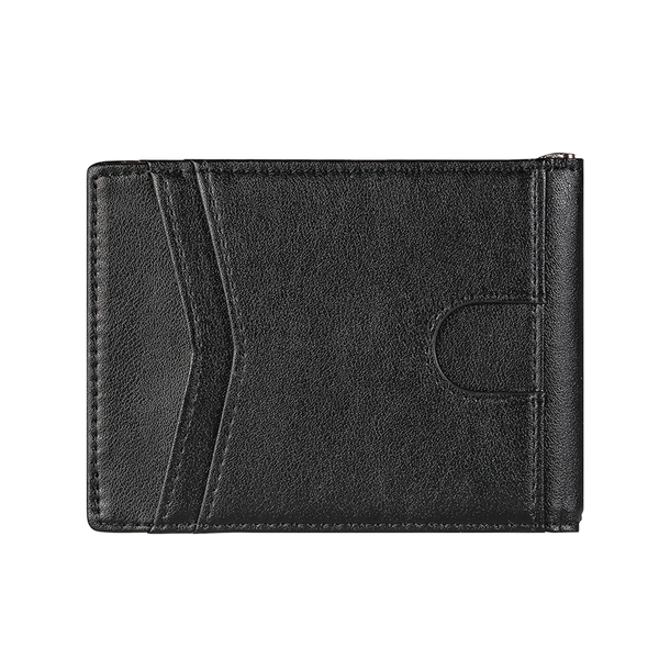 Men's Slim Bifold Wallet With 11 Card Pockets - BLACK ORANGE -  0